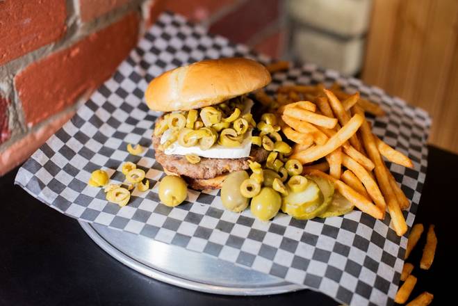 Cream Cheese n' Olive Burger