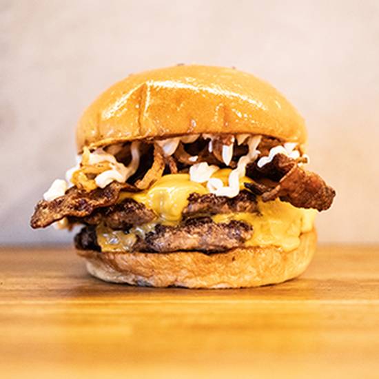CRISPY ONION DOUBLE BURGER