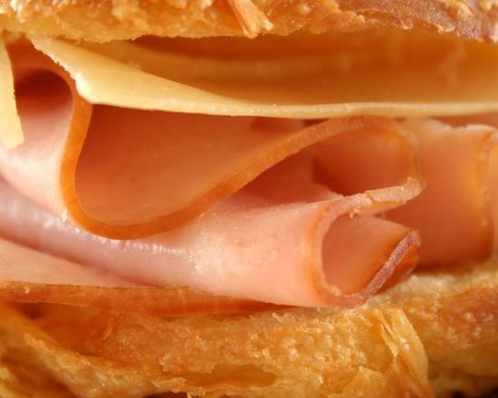 Croissant w/ Ham & Cheese (No Egg)