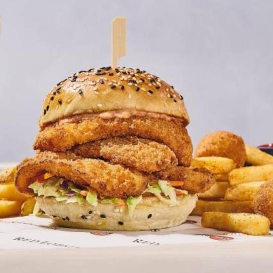 Crunch-Fried Flounder Sandwich