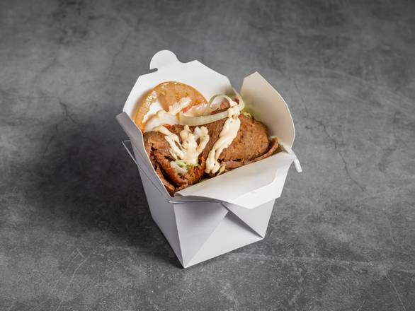 Doner Box with Salad Chicken or Beef 26 OZ