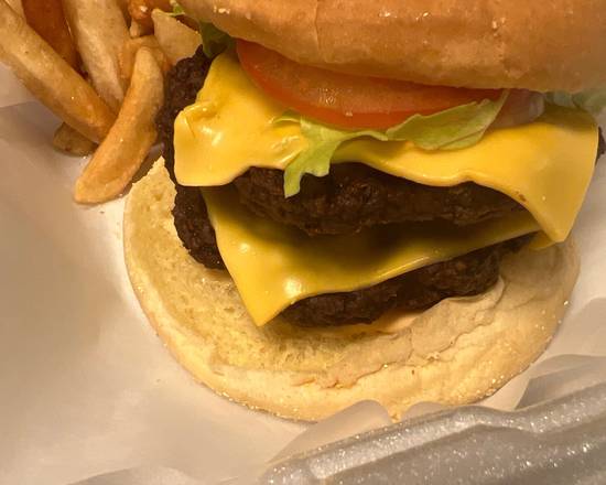 Double cheeseburger & fries