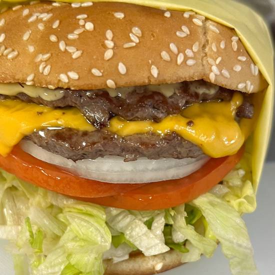 Double Flame Cheese Burger