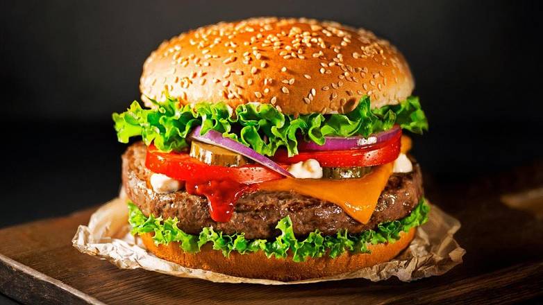 Double Hamburger w/ Fries