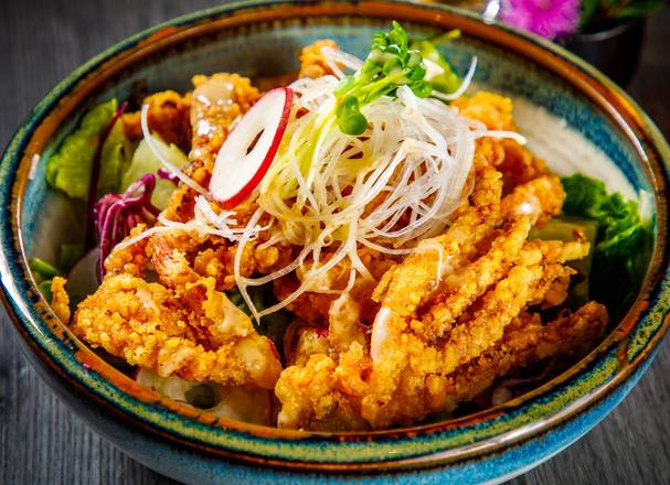 Dried Fried Squid Leg Salad