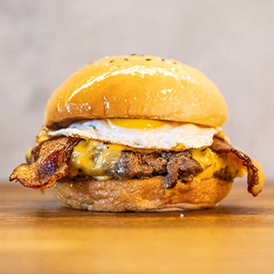 EGG BACON SINGLE BURGER