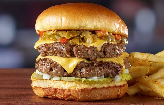 Fire-Roasted Green Chile Burger*