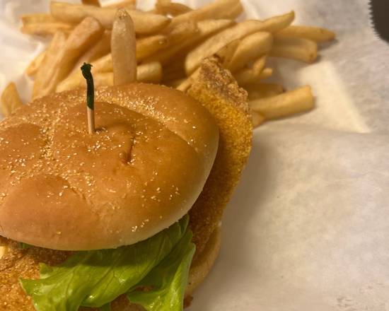 Fish sandwich & fries