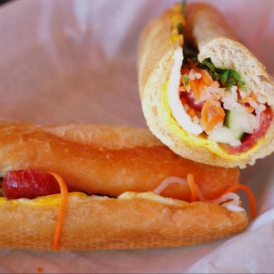 Fried Egg & Chinese Sausage Sandwich