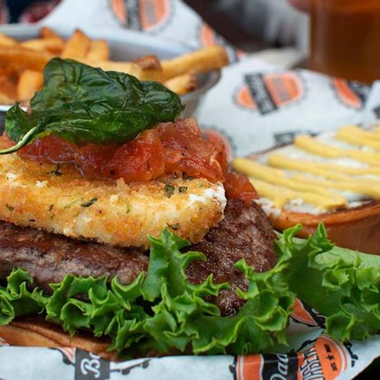 Fried Mozzarella Burger