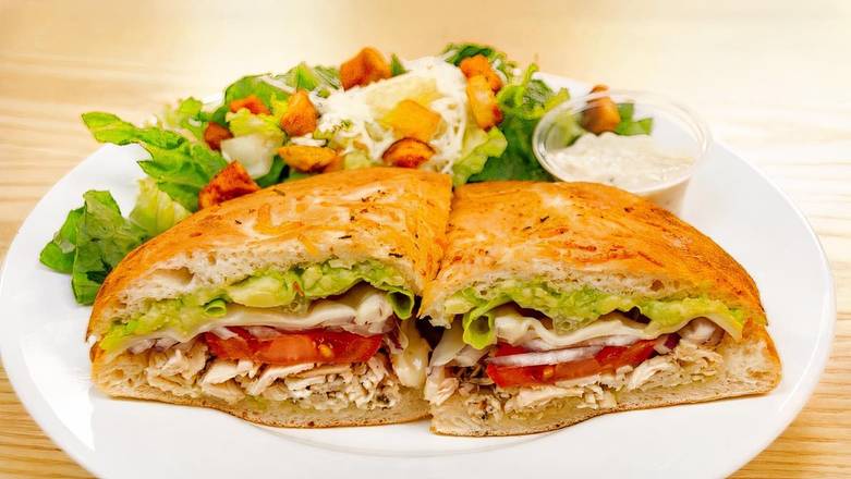 Garlic and Basil Chicken Sandwich