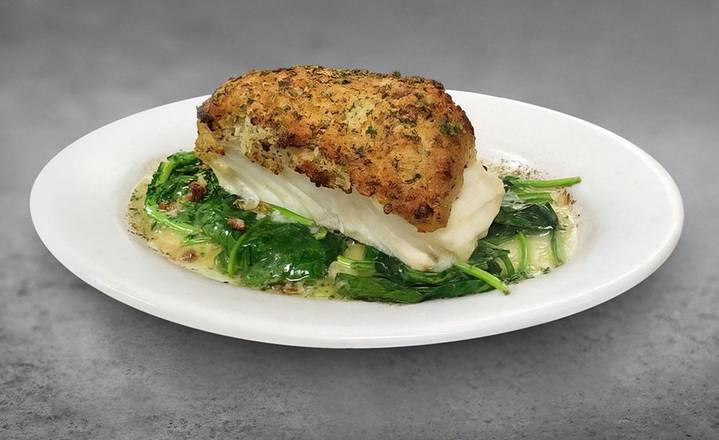 Garlic Crusted Sea Bass