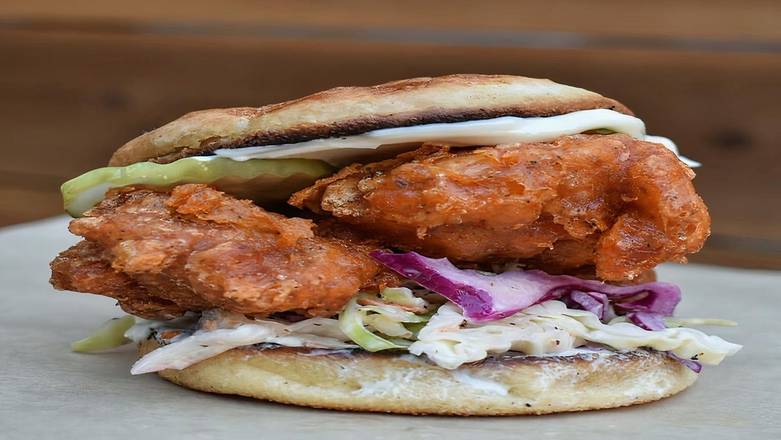 Gluten-Free Hot Chicken Sandwich With Slaw