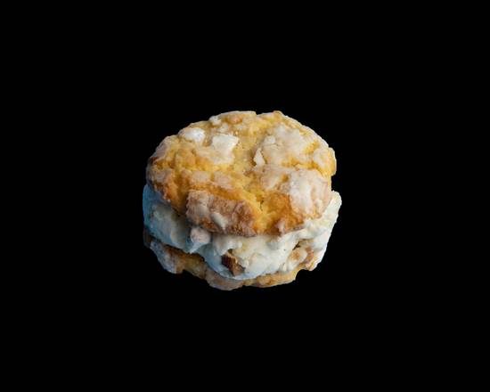 Gooey Butter Cake Cookies w/ Almond Brittle Cake Ice Cream