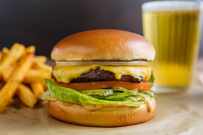 Grass Fed Cheeseburger + Fries