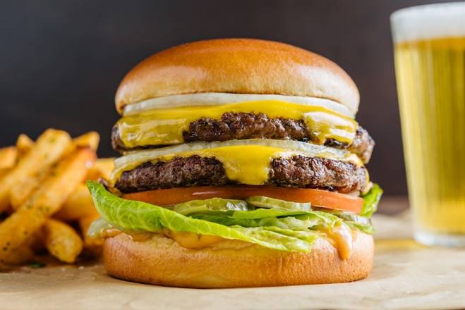 Grass Fed Double Cheeseburger + Fries