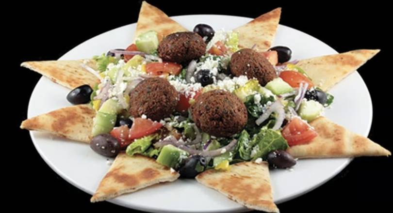Greek Salad with Falafel