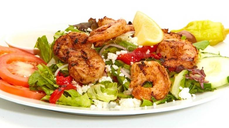 Greek Salad with Shrimp