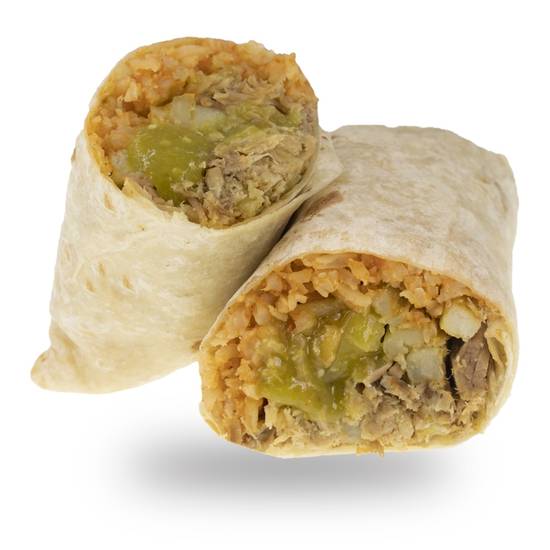 Green Salsa Pork Burrito