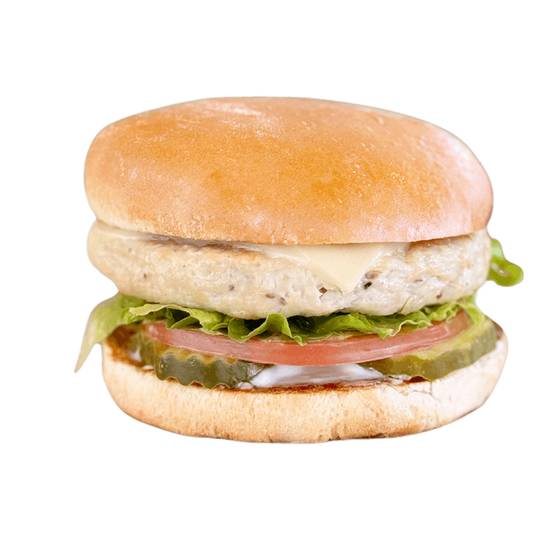 Grilled Chicken Burger with Cheese