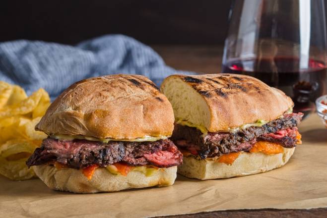 Grilled Grass Fed Steak Sandwich