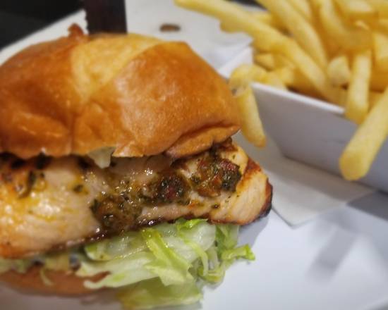 Grilled Salmon Burger