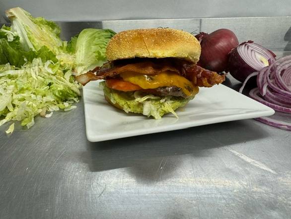 Guacamole Bacon Cheeseburger