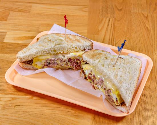 Ham and Cheese Breakfast Sandwich