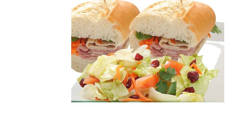 Ham and Meat Loaf Sandwich