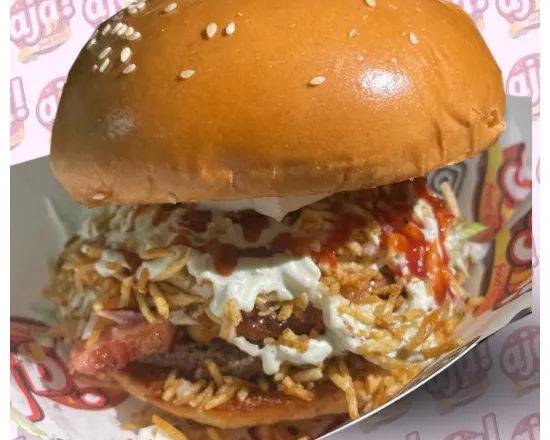 Hamburguesa de Carne con Chuleta Ahumada