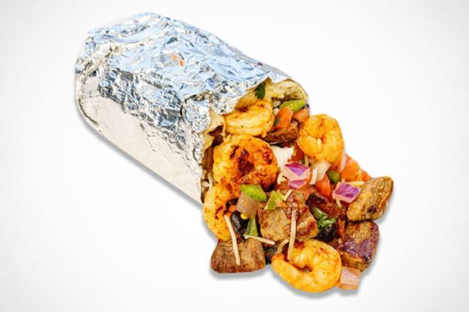 HIBACHI STEAK AND SHRIMP BURRITO (PAPI HIBACHI)