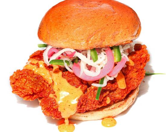 HOLDAAK SPICY CHICKEN SANDWICH WITH DAIKON SLAW