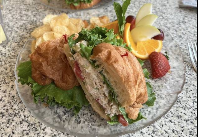 Honey Chicken or Tongol Tuna Salad on Croissant