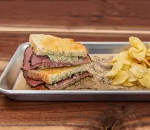 Hot Pastrami Sandwich