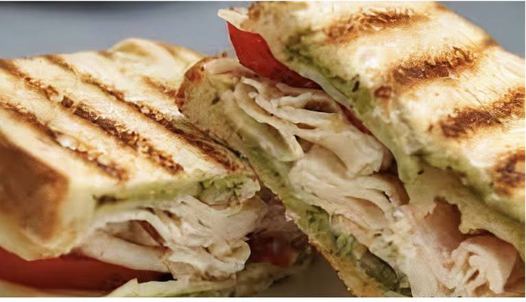 Hot Pesto Sandwich