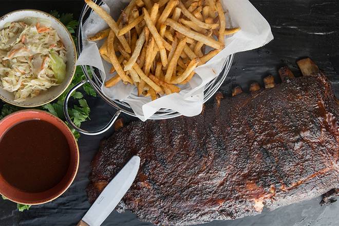 House Smoked Spare Ribs half