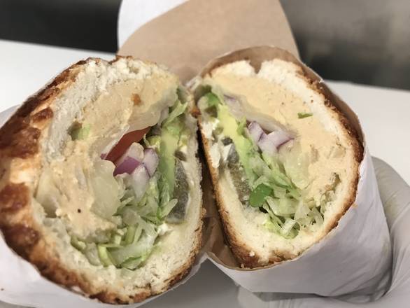 Hummus and Cheese Sandwich (Vegetarian Option)