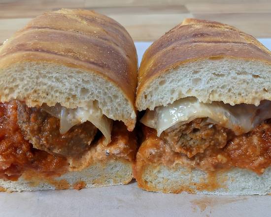 Impossible Meatball Sourdough Sandwich