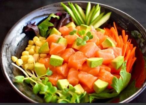 J-2 Salmon Poke Bowl