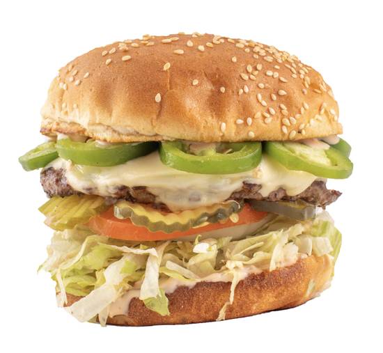 Jalapeno Swiss Cheese Burger