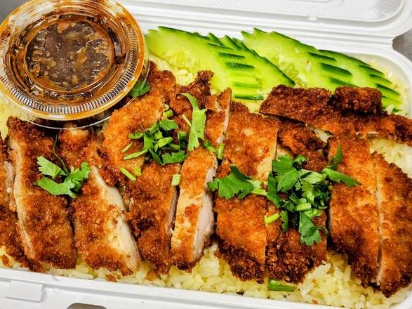 âï¸JTK Fried-Chicken Rice (Khao-Mun-Gai-Tod)🌶ï¸
