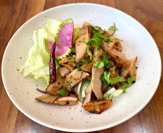 Kor Moo Yang Nam Tok (Thai Grilled Pork Neck Salad)