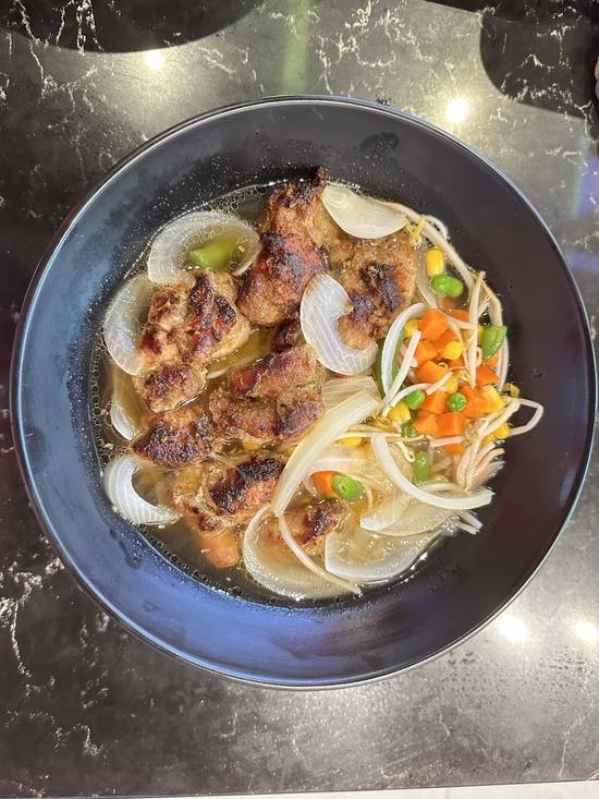Lemongrass Chicken Pho with Soup