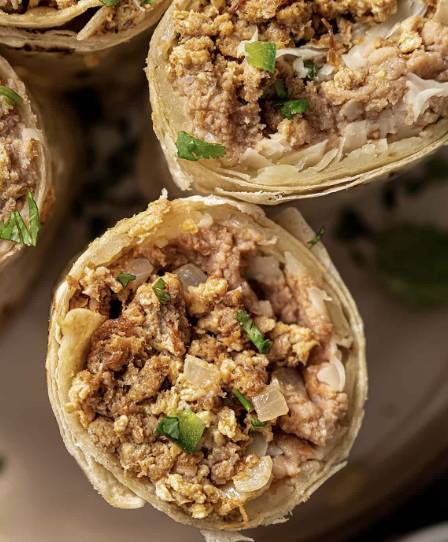 Machaca Breakfast Burrito