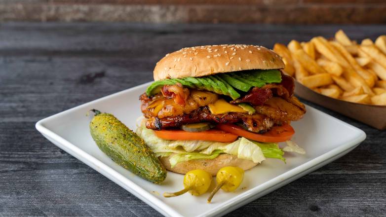 Massive Teriyaki Chicken Burger