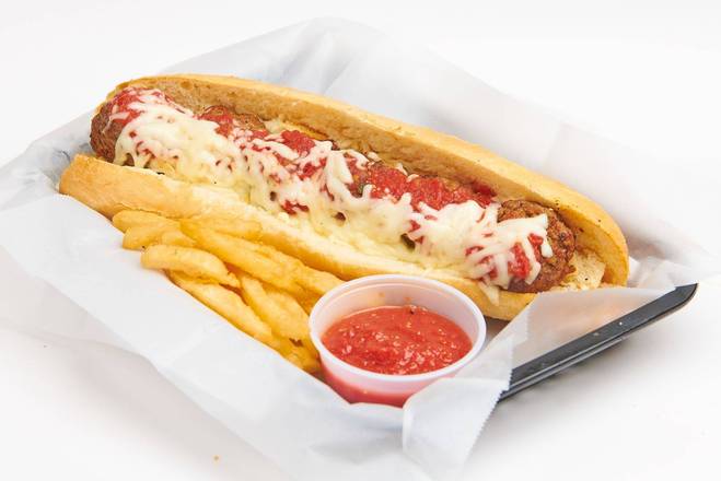 Meatball Parmesan Sandwich