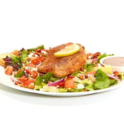 Mediterranean Salad with Grilled Tilapia