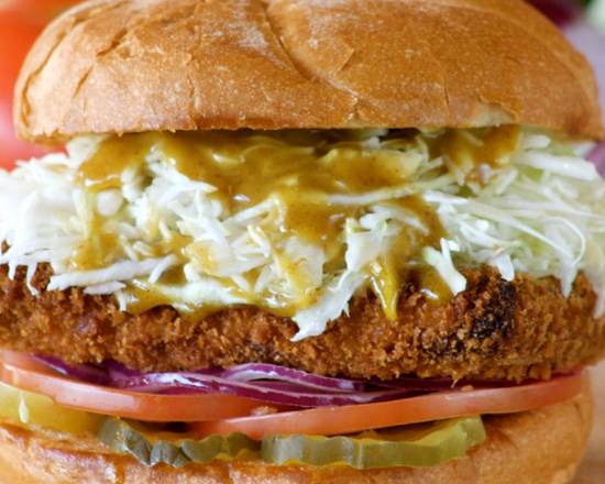 Miso Honey Tofu Burger