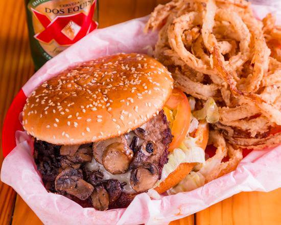 Mushroom and Swiss Burger