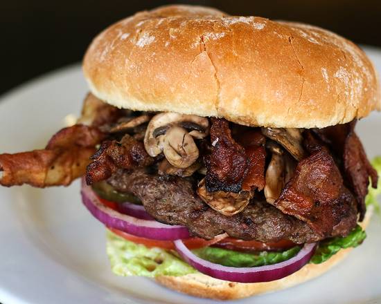 Mushroom Bacon Burger
